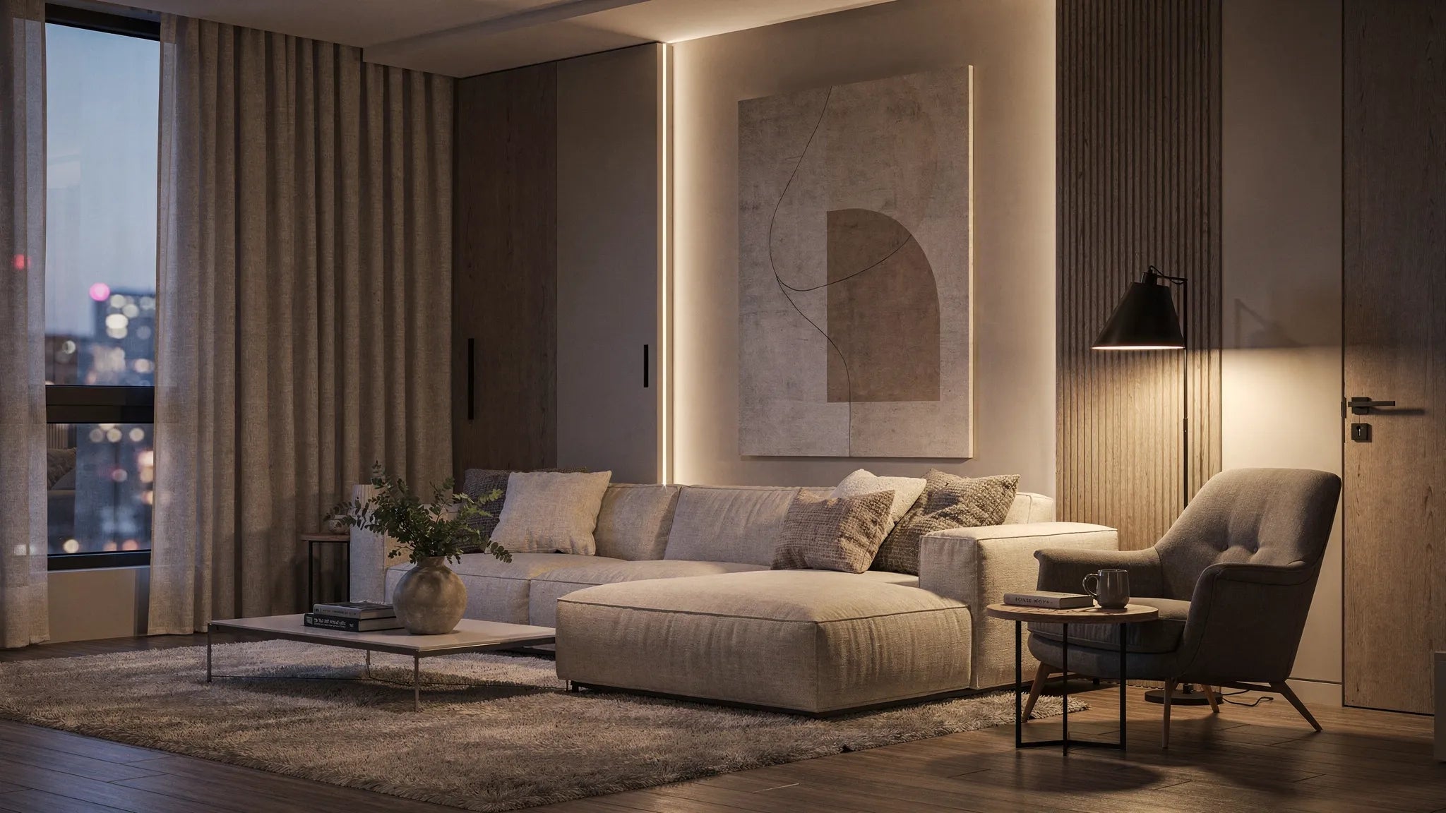 Idei amenajare living apartament: 8 upgrade-uri cu impact mare