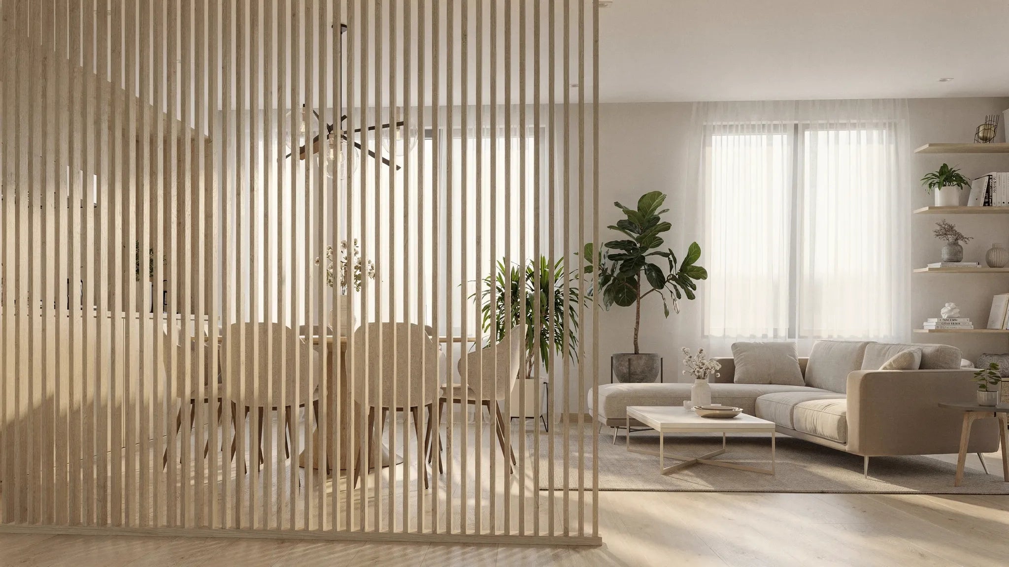 Riflaj despărțitor: cum separi elegant fără zid