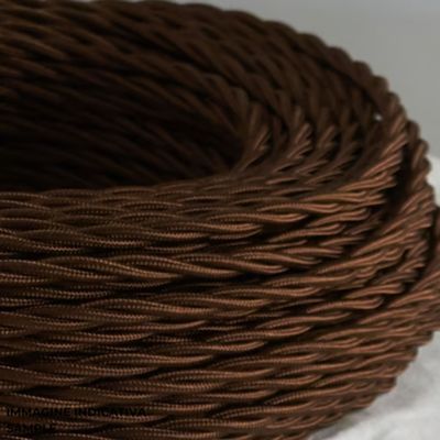 GI Gambarelli cablu împletit în mătase maro 4G1.5 50m | Matase | Maro