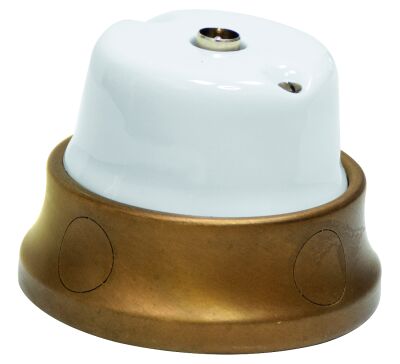 GI Gambarelli Fusion priză TV tip M porțelan și alamă | Portelan, Alama