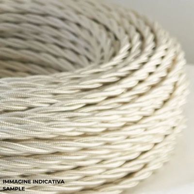 GI Gambarelli cablu TV SAT împletit în mătase fildes | Matase | Fildes