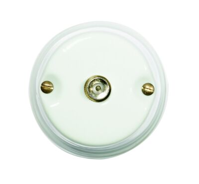 GI Gambarelli priză TV tip M porțelan | Portelan