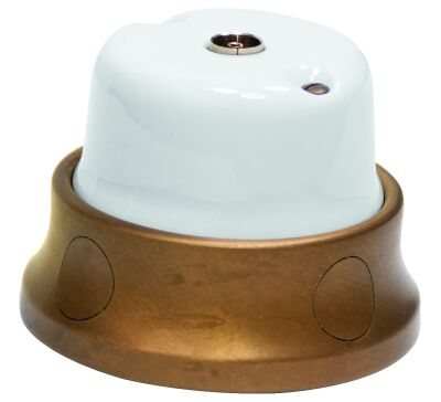 GI Gambarelli Fusion priză TV tip F porțelan și alamă | Portelan, Alama