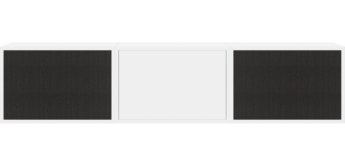 Bolia Combinație Raft Case 02 – HiFi Alb Lacuit MDF 157,50x35x35 cm 1