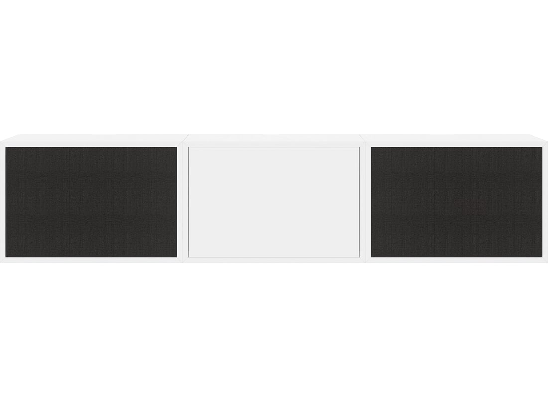 Bolia Combinație Raft Case 02 – HiFi Alb Lacuit MDF 157,50x35x35 cm 2