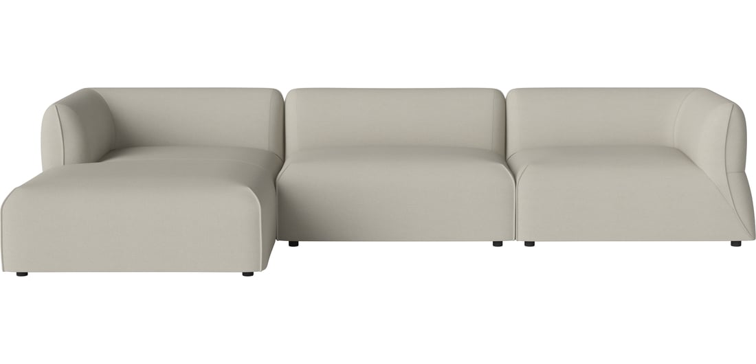 Bolia Canapea de Grădină Modulară Arke Outdoor cu 3 Module și Șezlong Stânga 345×170 cm | Brezza - Material de Exterior, Nisip