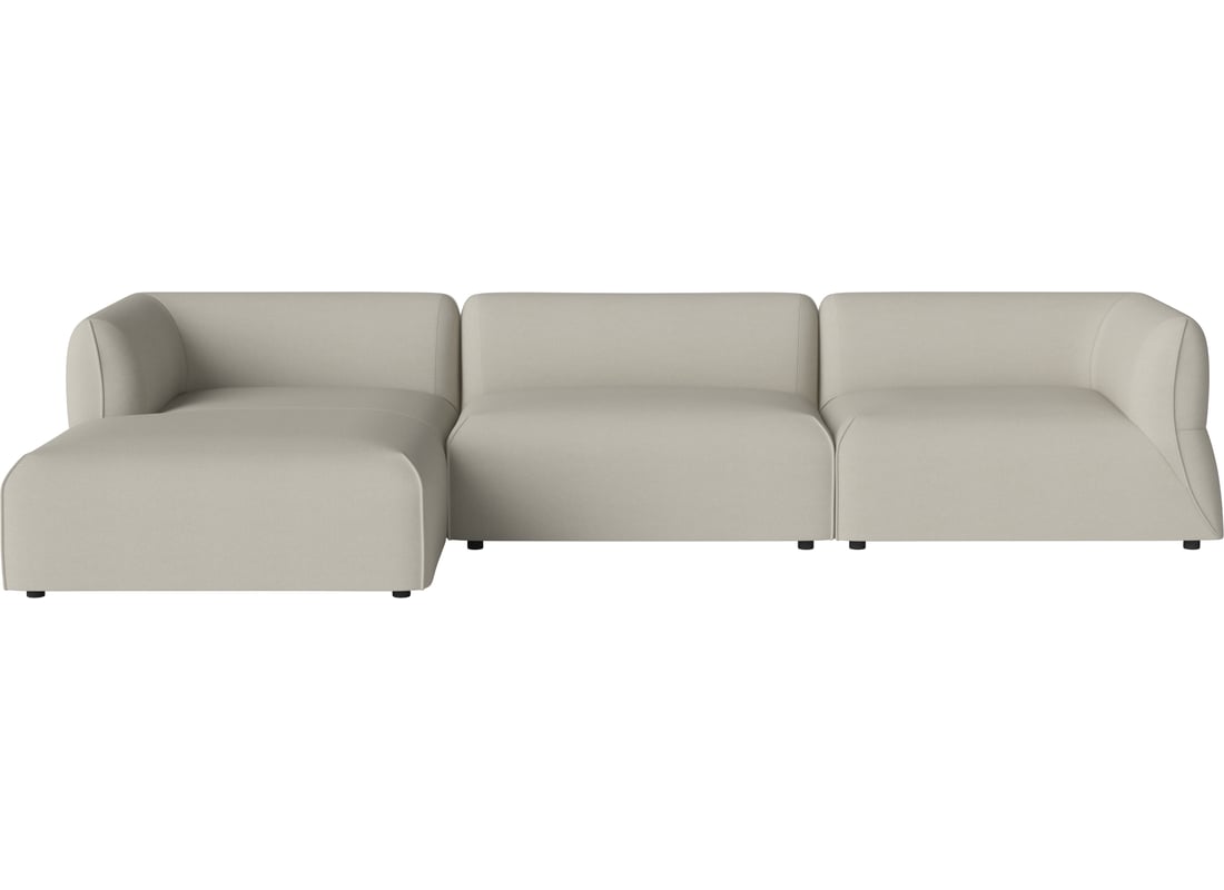 Bolia Canapea de Grădină Modulară Arke Outdoor cu 3 Module și Șezlong Stânga 345×170 cm | Brezza - Material de Exterior, Nisip