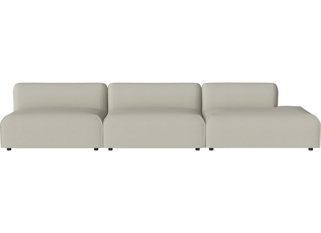 Bolia Canapea de Grădină Modulară Arke Outdoor cu 3 Module și Capăt Deschis Dreapta 360×95 cm | Brezza - Material de Exterior, Nisip