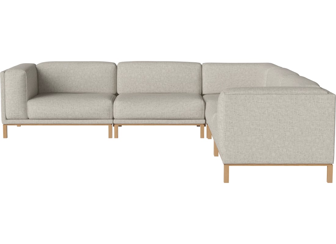 Bolia Canapea Modulară Colț Cosy 5 Module Nantes - Țesătură Netedă, Nisip 319×319×75 cm 2