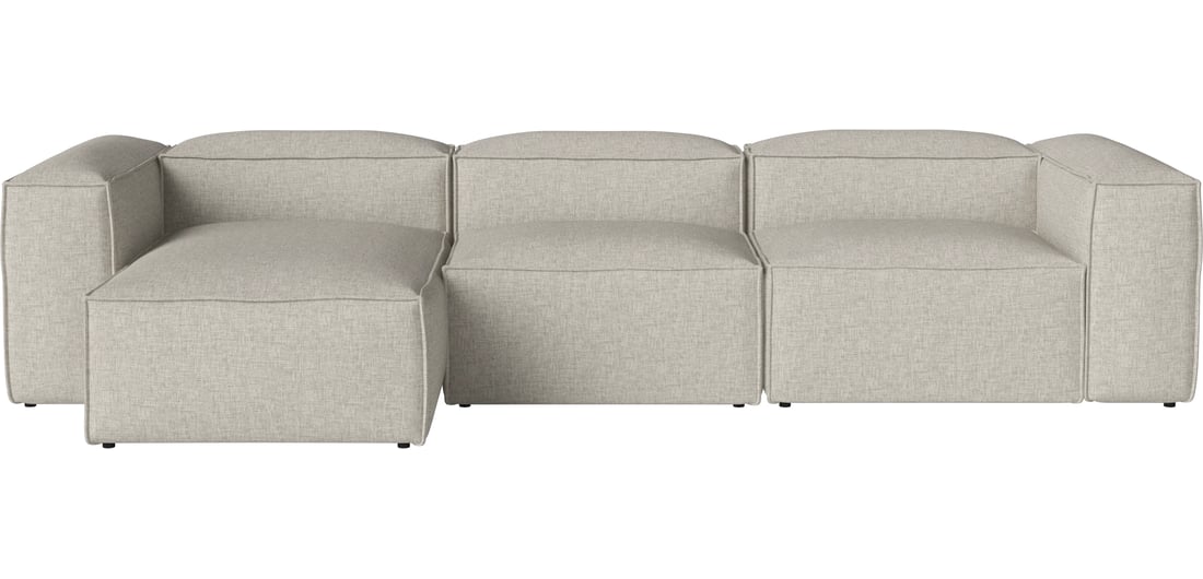 Bolia Canapea Modulară Cosima 3 Module Adâncime 100 cm cu Șezlong - Stânga Nantes - Țesătură Netedă, Nisip 339×105×66 cm 1