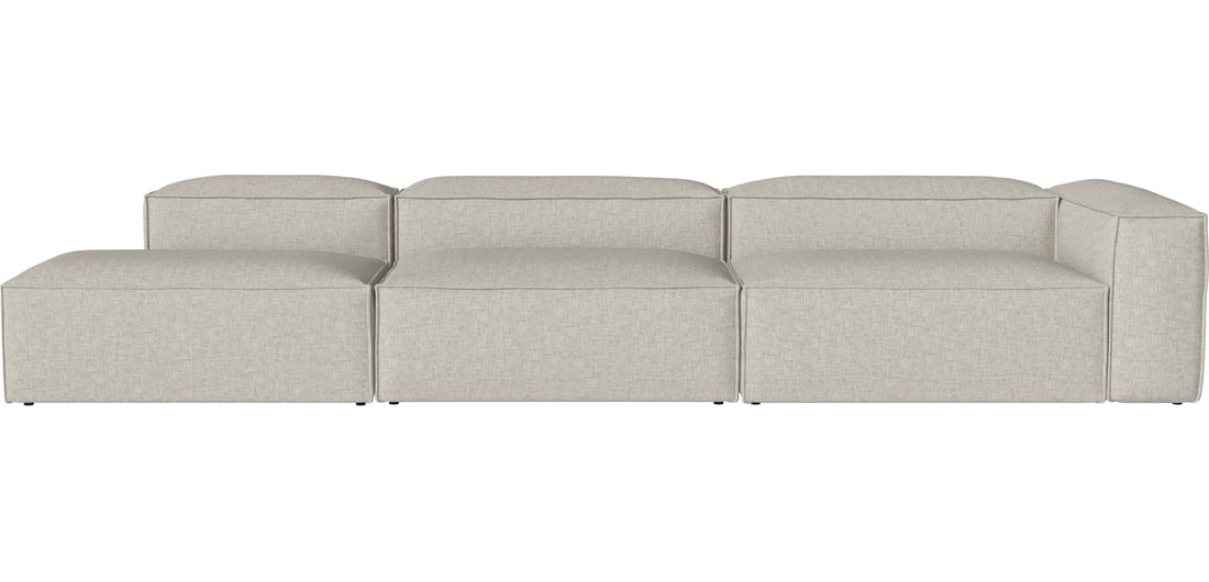 Bolia Canapea Modulară Cosima cu 3 Module și Open-end - Stânga Nantes - Țesătură Netedă, Nisip 399×105×66 cm 1