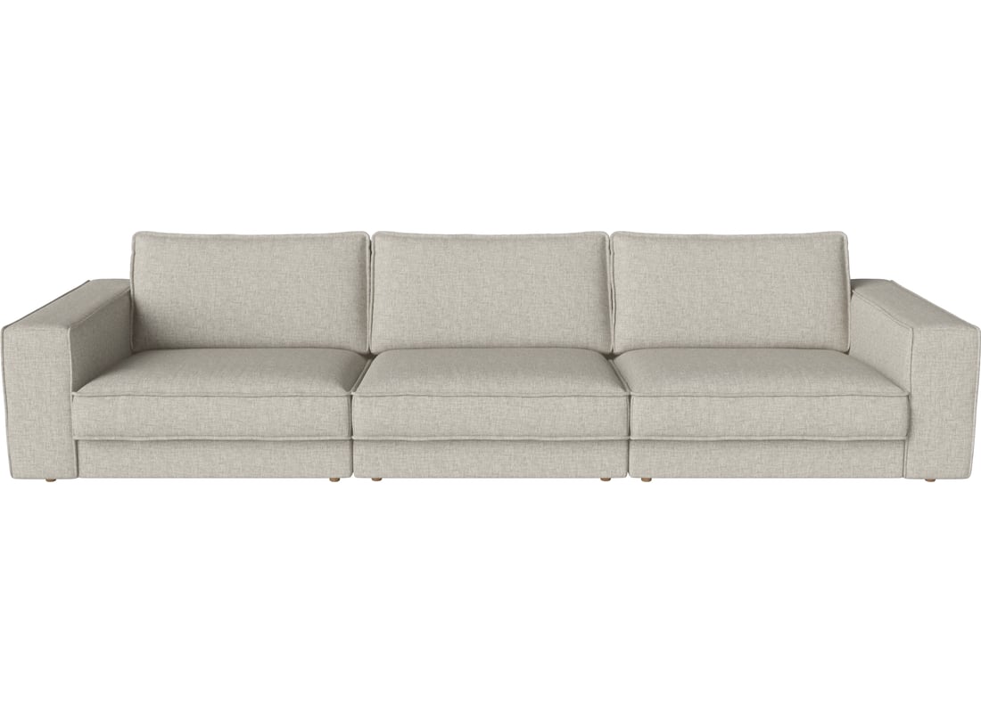 Bolia Canapea Modulară Noora 3 Module 350×127 cm Nantes - Țesătură Netedă, Nisip 350×127×80 cm 2