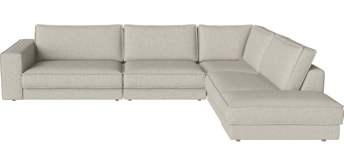 Bolia Canapea Modulară Noora cu 5 Module 345×270 cm Nantes - Țesătură Netedă, Nisip 345×270×80 cm 1