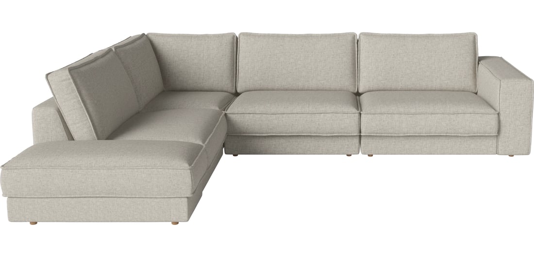 Bolia Canapea Modulară Noora cu 5 Module 325×270 cm Nantes - Țesătură Netedă, Nisip 325×270×80 cm 1