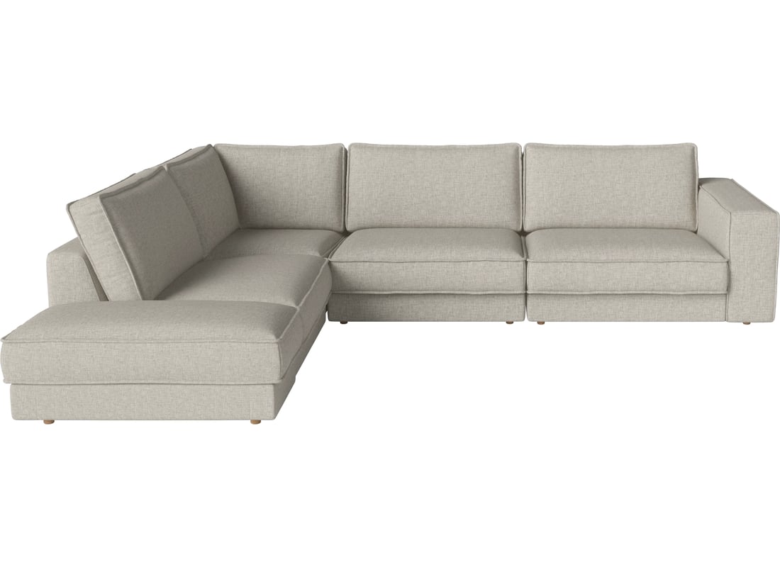 Bolia Canapea Modulară Noora cu 5 Module 325×270 cm Nantes - Țesătură Netedă, Nisip 325×270×80 cm 2
