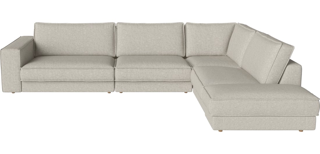 Bolia Canapea Modulară Noora cu 5 Module 352×270 cm Nantes - Țesătură Netedă, Nisip 352×270×80 cm 1