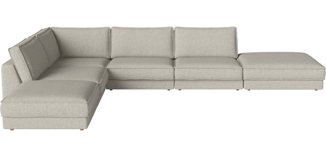 Bolia Canapea Modulară Noora cu 6 Module 427×320 cm Nantes - Țesătură Netedă, Nisip 427×320×80 cm 1