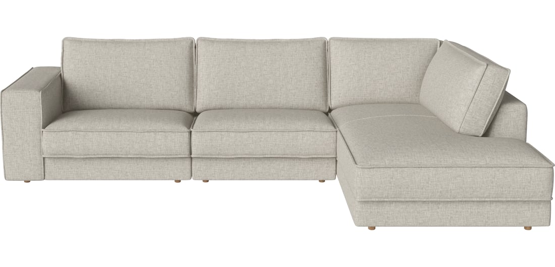Bolia Canapea Modulară Noora cu 3 Module și Open-end Mic – Dreapta Nantes - Țesătură Netedă, Nisip 305×107×80 cm 1