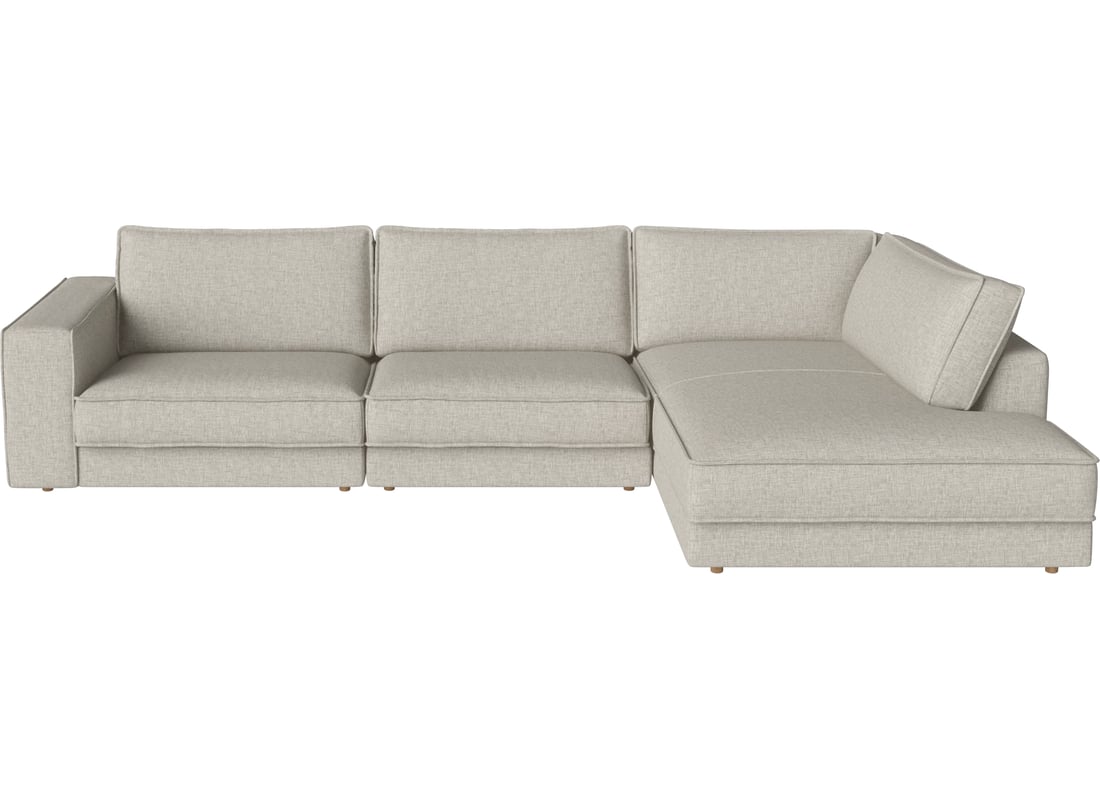 Bolia Canapea Modulară Noora cu 3 Module și Open-end Mare – Dreapta Nantes - Țesătură Netedă, Nisip 345×127×80 cm 2