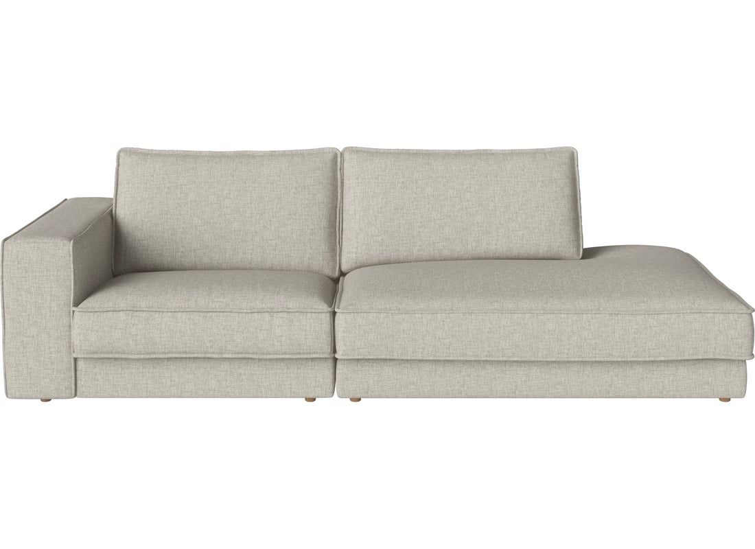 Bolia Canapea Modulară Noora cu 2 Module și Colț Mic - Dreapta Nantes - Glat vävning, Sand 255×107 cm 80 cm 2