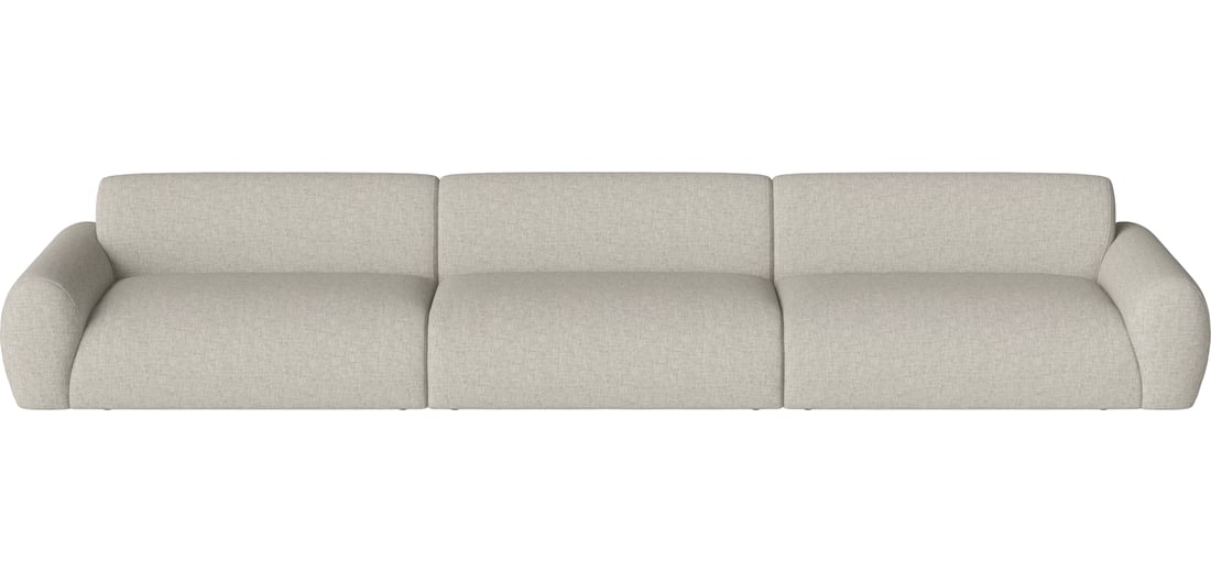 Bolia Canapea Modulară Núvol cu 3 Module și Două Mari Colțuri Nantes - Țesătură Netedă, Nisip 426×111×73 cm 1