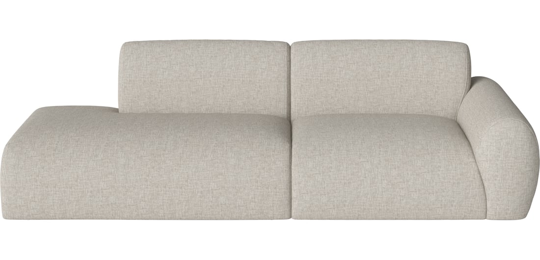Bolia Canapea Modulară Núvol cu 2 Module, Mic Colț și Open-end - Stânga Nantes - Țesătură Netedă, Nisip 251×111×73 cm 1