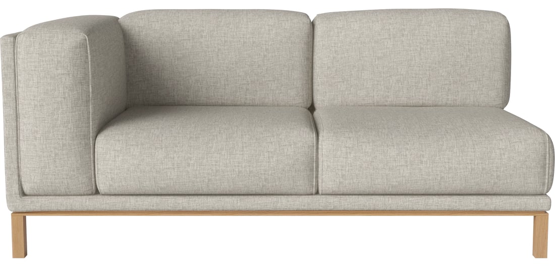 Bolia Modul Canapea 2,5 Locuri Cosy cu Brațe - Stânga Nantes - Țesătură Netedă, Nisip 180×95×75 cm 1