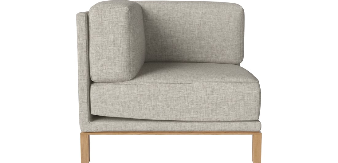 Bolia Modul Colț Stânga Cosy Nantes - Țesătură Netedă, Nisip 94×94×75 cm 1