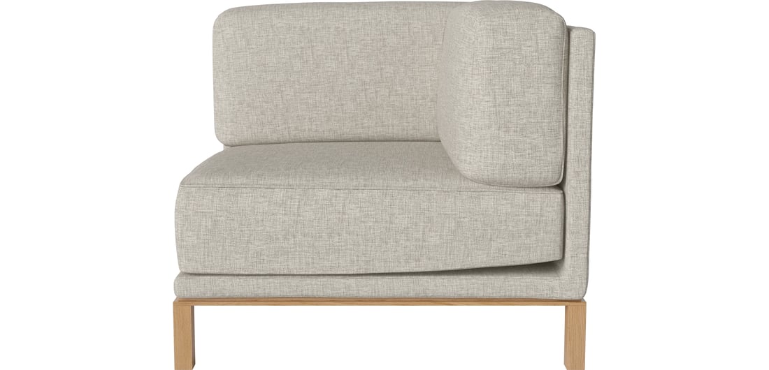 Bolia Modul Colț Dreapta Cosy Nantes - Țesătură Netedă, Nisip 94×94×75 cm 1