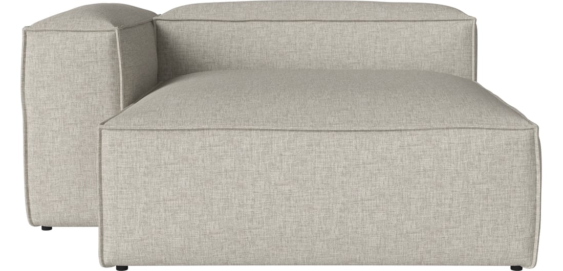 Bolia Șezlong Mare Cosima Adâncime 100 cm - Stânga Nantes - Țesătură Netedă, Nisip 153×153×66 cm 1