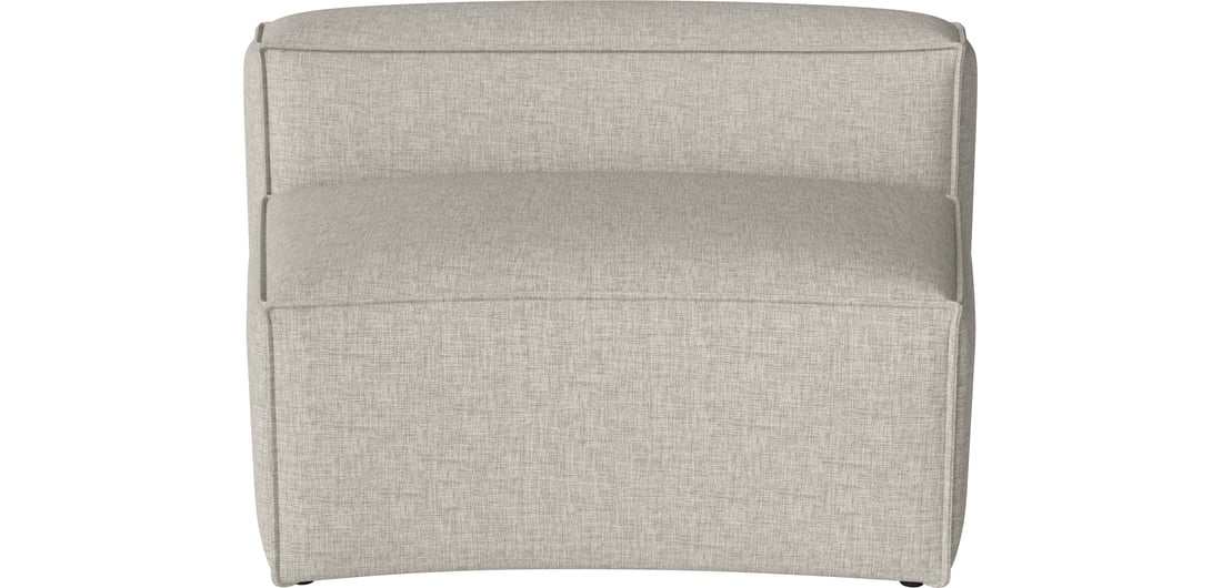 Bolia Modul Spătar Mic Curbat Cosima 100 cm Nantes - Țesătură Netedă, Nisip 1