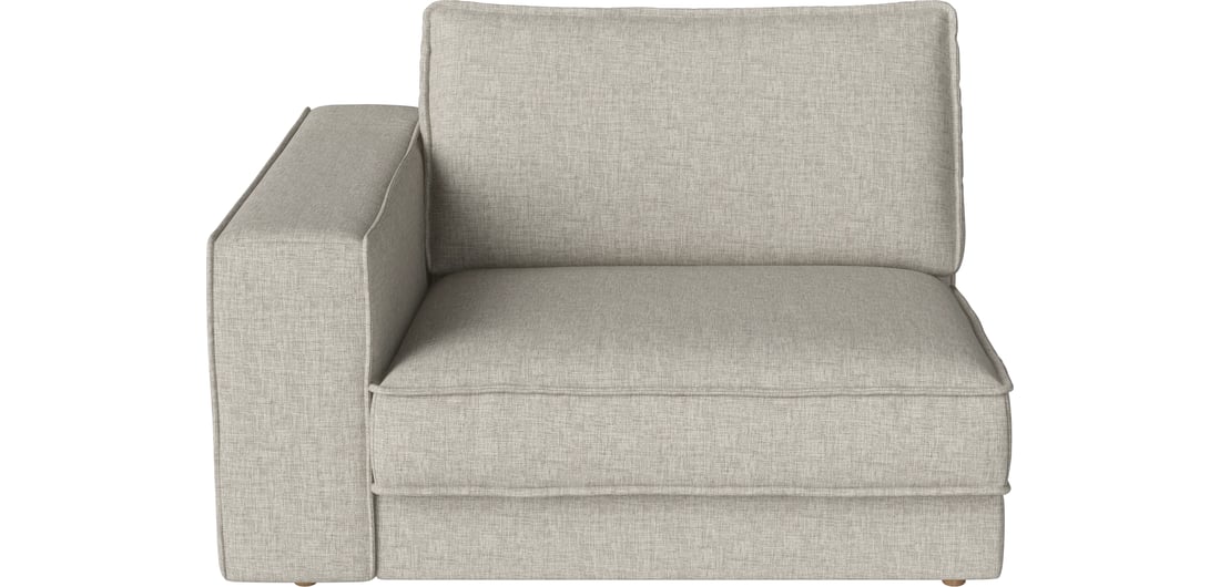 Bolia Modul Colț cu Brațe Noora - Stânga 125×127 cm Nantes - Țesătură Netedă, Nisip 125×127×80 cm 1