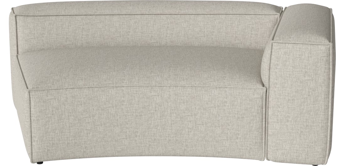 Bolia Colț Mare Curbat Cosima 120 cm - Dreapta Nantes - Țesătură Netedă, Nisip 1