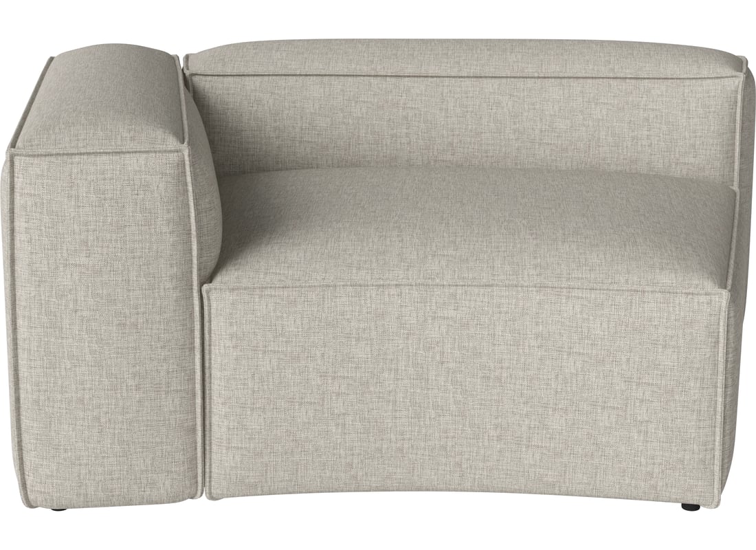 Bolia Colț Mic Curbat Cosima 120 cm - Stânga Nantes - Țesătură Netedă, Nisip 2