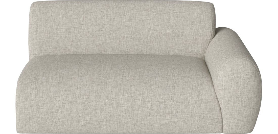 Bolia Modul de Colț Mare Núvol - Dreapta Nantes - Țesătură Netedă, Nisip 150x111x73 cm 1