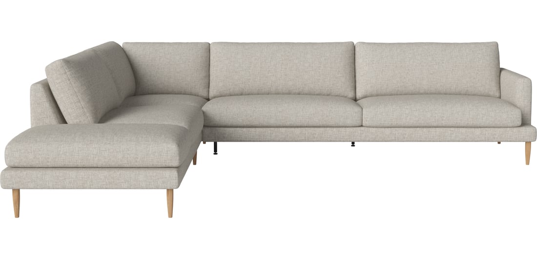 Bolia Canapea Colțar Veneda Slim de 5 Persoane cu Capăt Deschis - Stânga Nantes - Țesătură Netedă, Nisip 309x241x81 cm 1