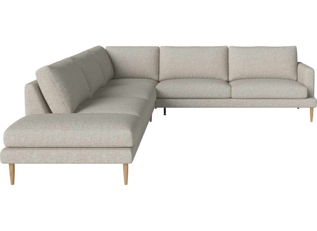 Bolia Canapea Colțar Veneda Slim de 6 Persoane cu Capăt Deschis - Stânga Nantes - Țesătură Netedă, Nisip 273x326x81 cm 2