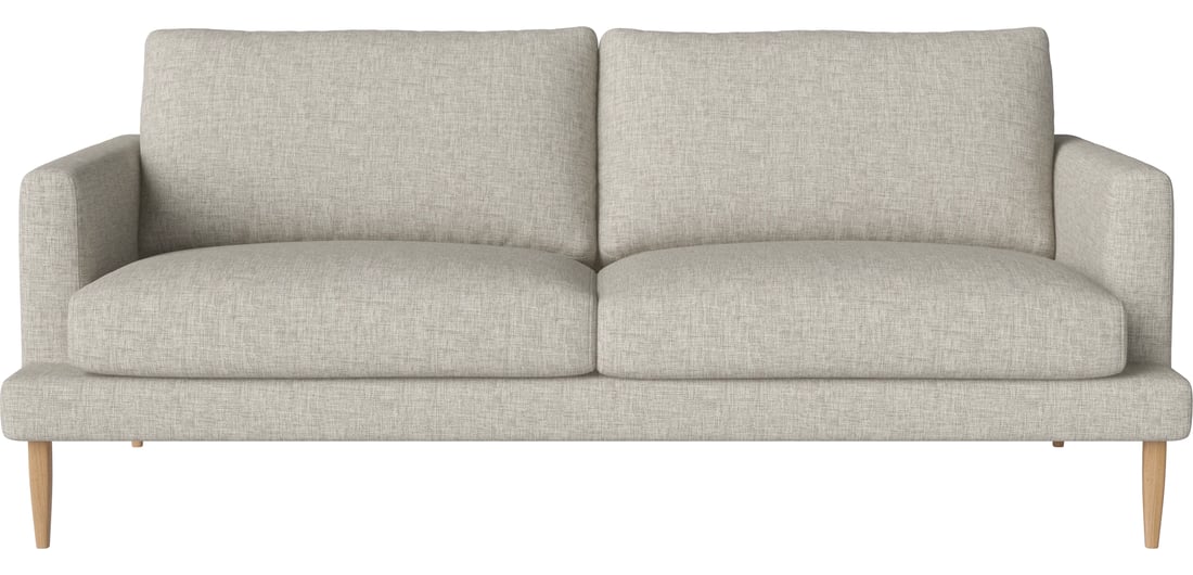 Bolia Canapea Slim Veneda 2½ Locuri Nantes - Țesătură Netedă, Nisip 190×94×83 cm 1