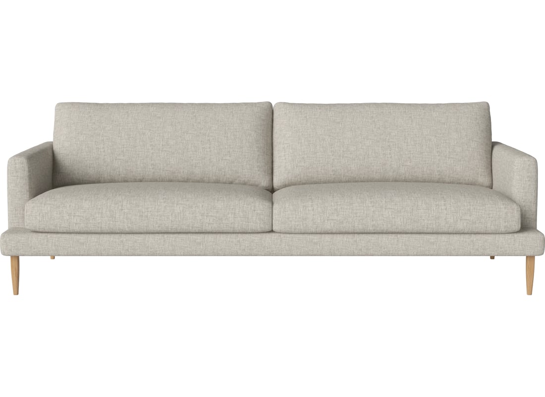 Bolia Canapea Slim Veneda 3 Locuri Nantes - Țesătură Netedă, Nisip 226×94×83 cm 2