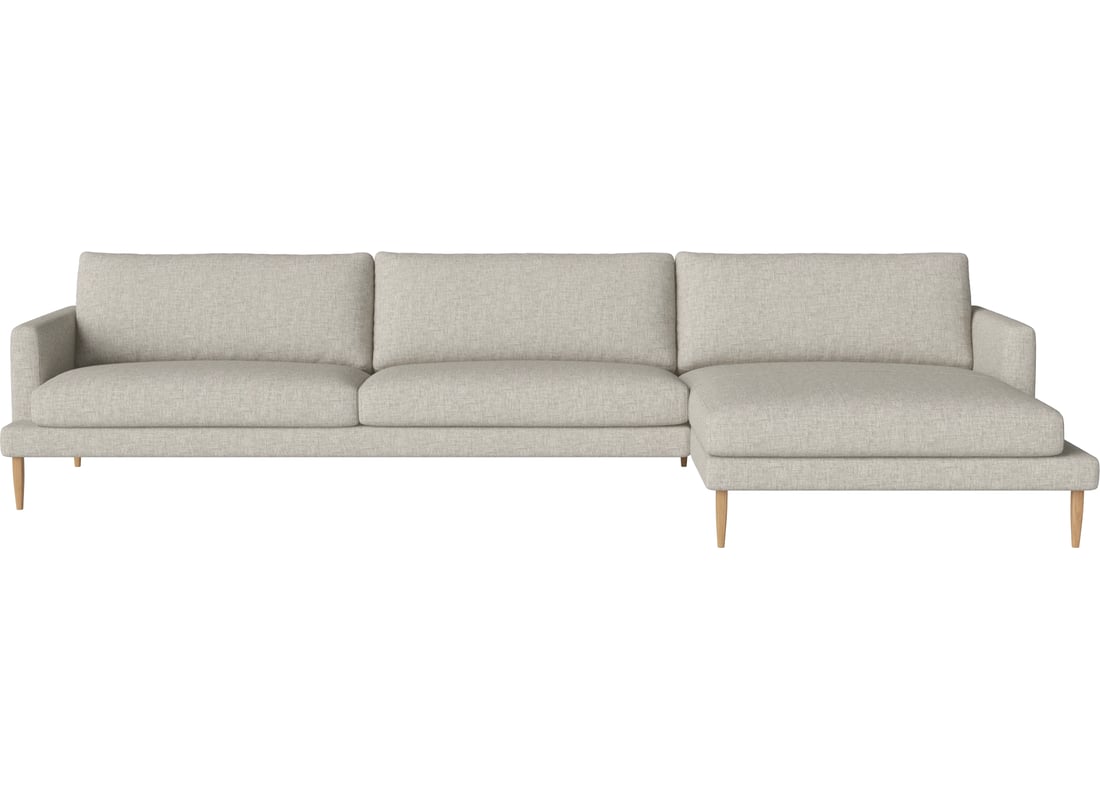 Bolia Canapea Slim Veneda 4½ Locuri cu Șezlong Dreapta Nantes - Țesătură Netedă, Nisip 330×156×83 cm 2