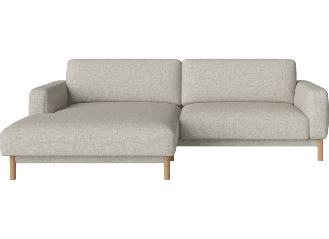 Bolia Canapea Chleo 2-Locuri cu Șezlong Stânga Nantes - Țesătură Netedă, Nisip 242×95×79 cm 2