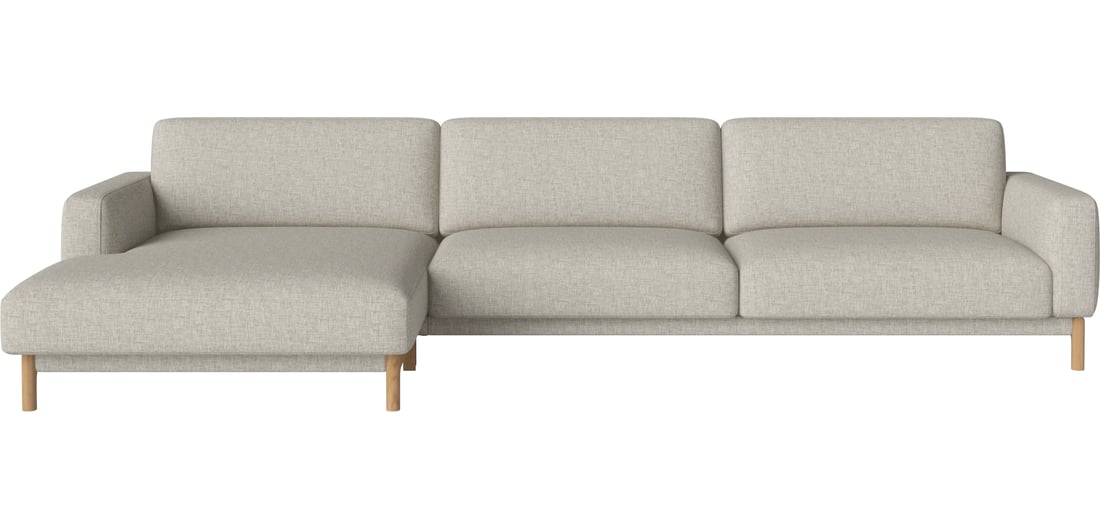 Bolia Canapea Chleo 3-Locuri cu Șezlong Stânga Nantes - Țesătură Netedă, Nisip 347×95×79 cm 1