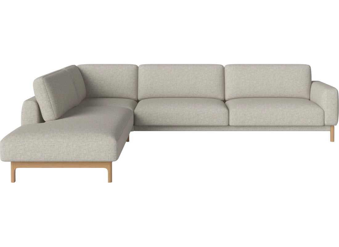 Bolia Canapea Colțar Chleo 6-Locuri cu Capăt Deschis Stânga Nantes - Țesătură Netedă, Nisip 270×95×79 cm 2