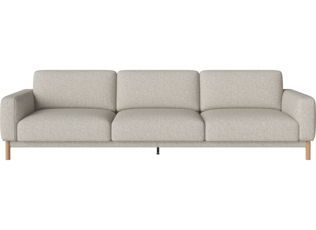 Bolia Canapea Chleo 4 Locuri Nantes - Țesătură Netedă, Nisip 297×95×79 cm 2