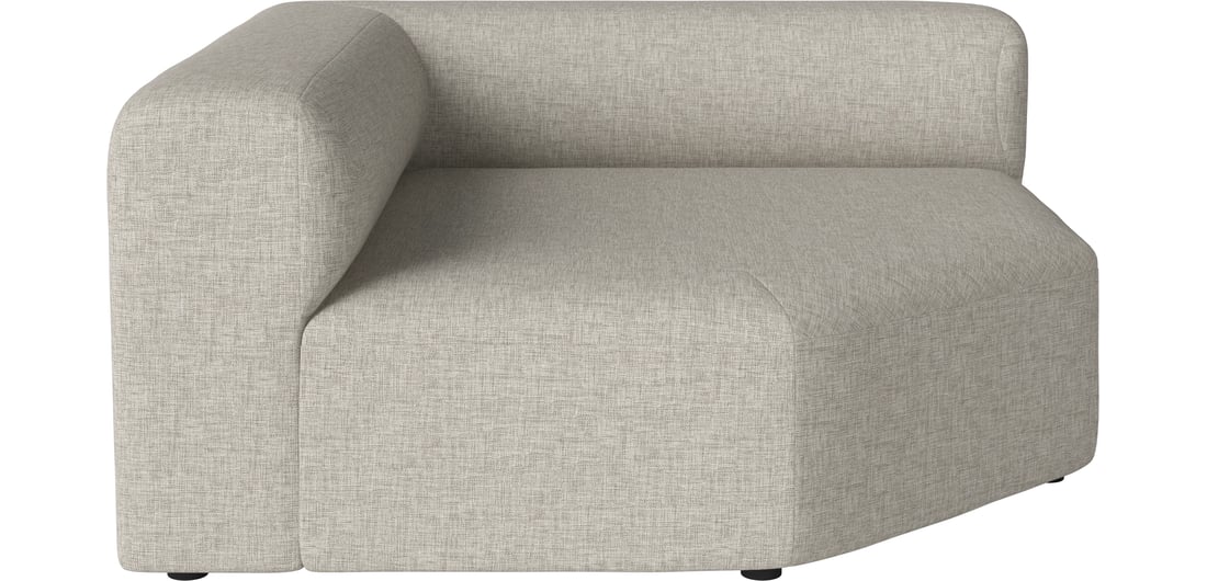 Bolia Modul de Colț Angle Mare - Stânga Nantes - Țesătură Fină, Nisip 134×134×67 cm 1