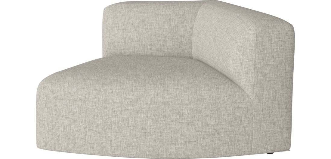 Bolia Modul de Colț Curbat Angle Mic 45 - Dreapta Nantes - Țesătură Netedă, Nisip 125×95×67 cm 1