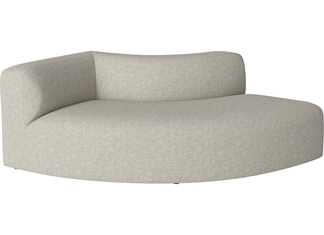 Bolia Modul de Colț Curbat Angle Mic 90 - Stânga Nantes - Țesătură Netedă, Nisip 198×108×67 cm 2