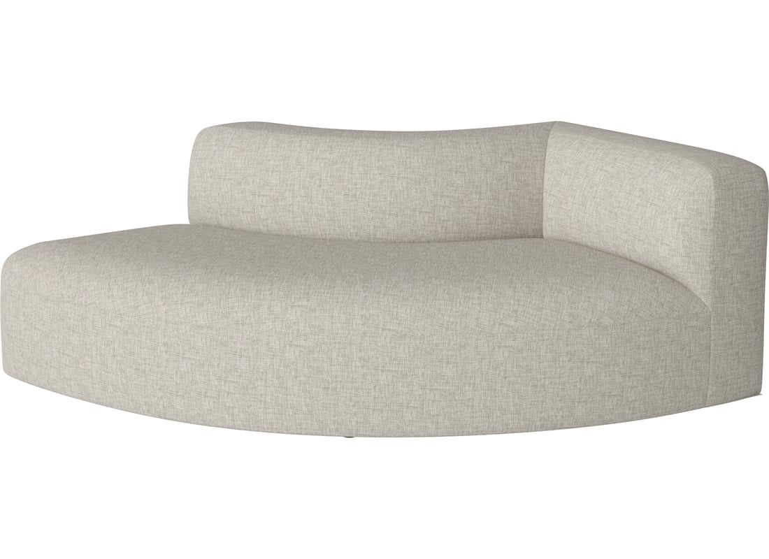 Bolia Modul de Colț Curbat Angle Mic 90 - Dreapta Nantes - Țesătură Netedă, Nisip 198×108×67 cm 2