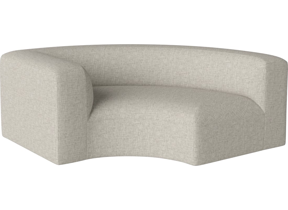 Bolia Modul de Colț Curbat Angle Mare 90 - Stânga Nantes - Țesătură Netedă, Nisip 198×108×67 cm 2