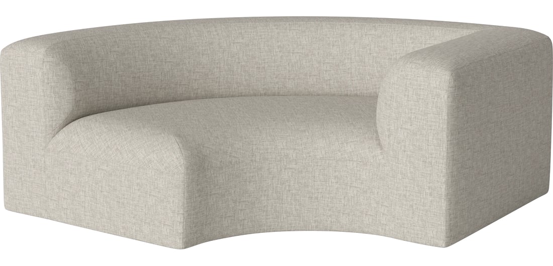 Bolia Modul de Colț Curbat Angle Mare 90 - Dreapta Nantes - Țesătură Netedă, Nisip 198×108×67 cm 1